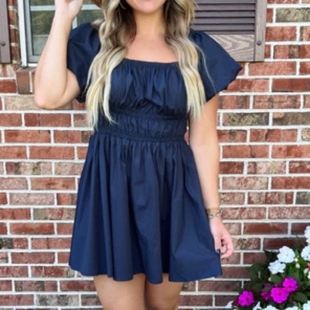 Show Me Your Mumu | Satin Mini Dress, Blue